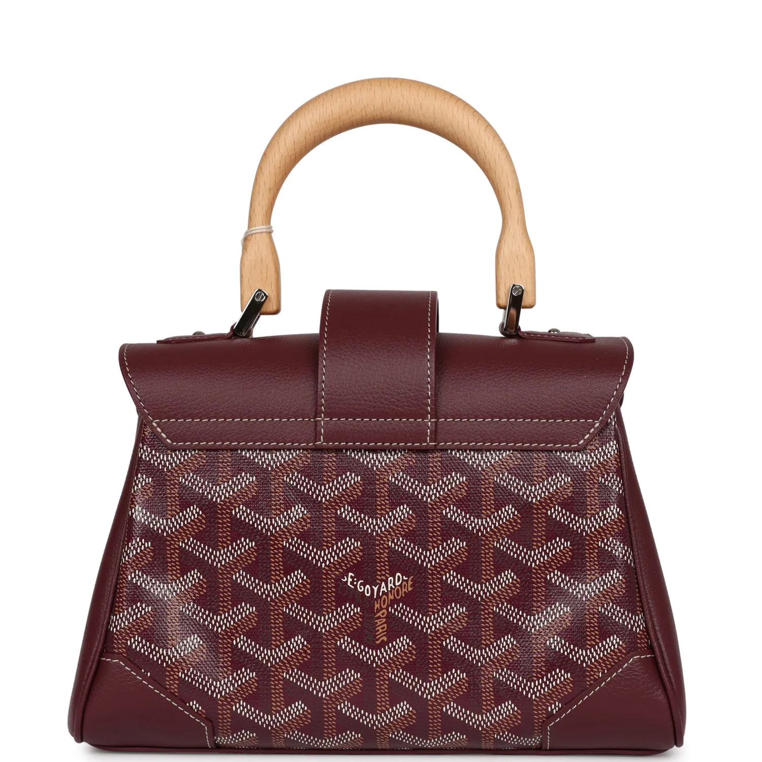 Goyard Saigon Souple Mini Burgundy Goyardine Palladium Hardware