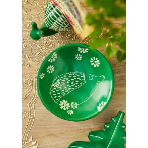 Green Hedgehog Trinket Dish By Namaste