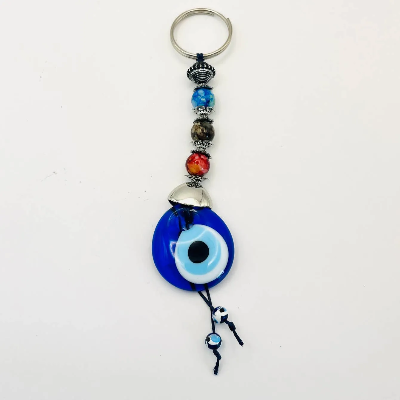 Handmade Three Stones Keychain - Turkish Craftsmanship