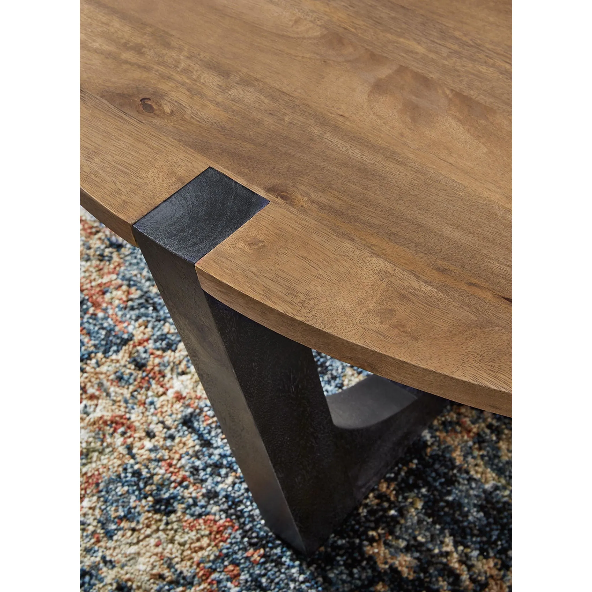 Hanneforth Coffee Table - Brown/Black