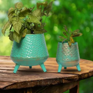 Hazel Metal Planter with Stand