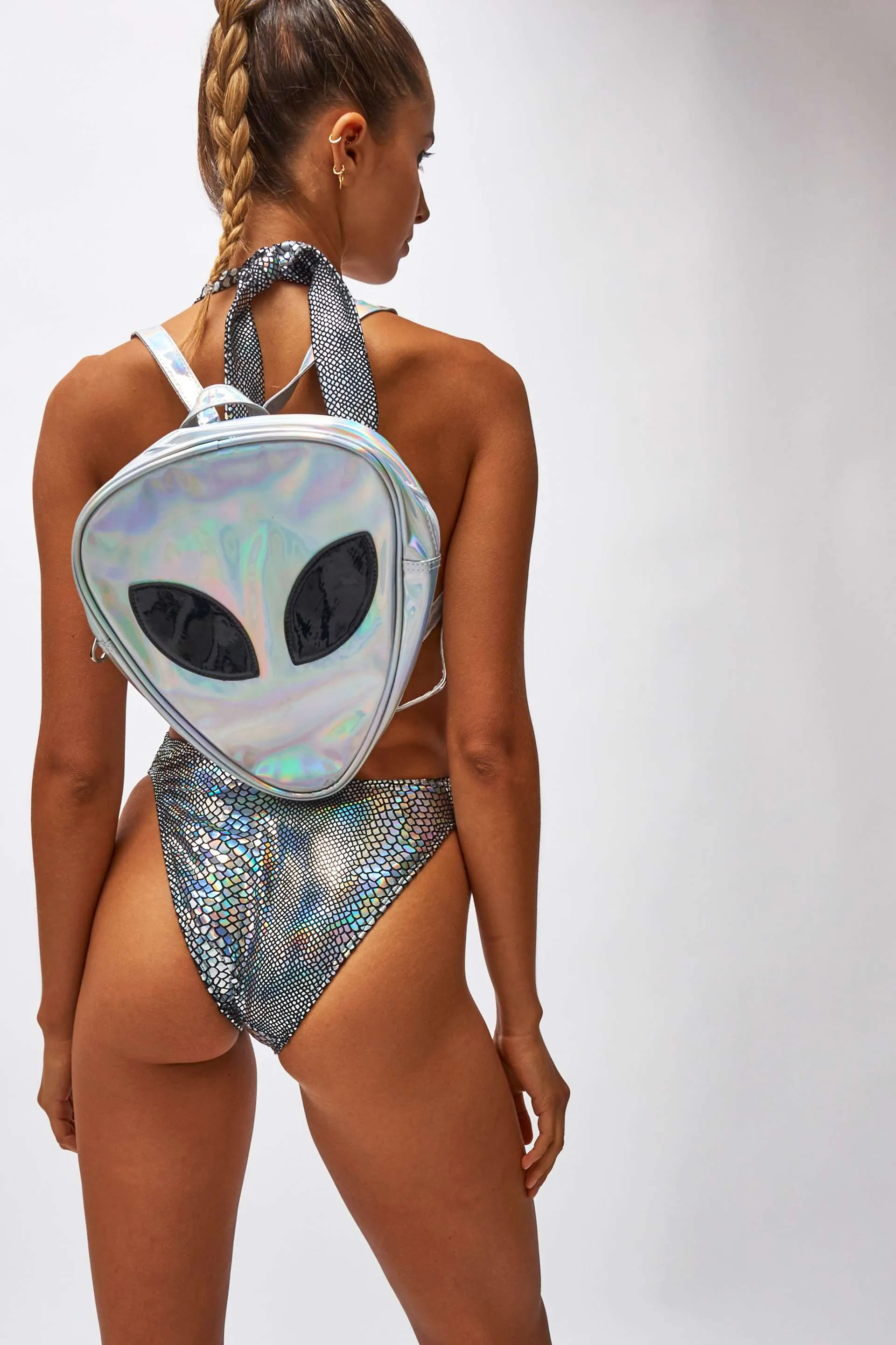 Holographic Alien Backpack