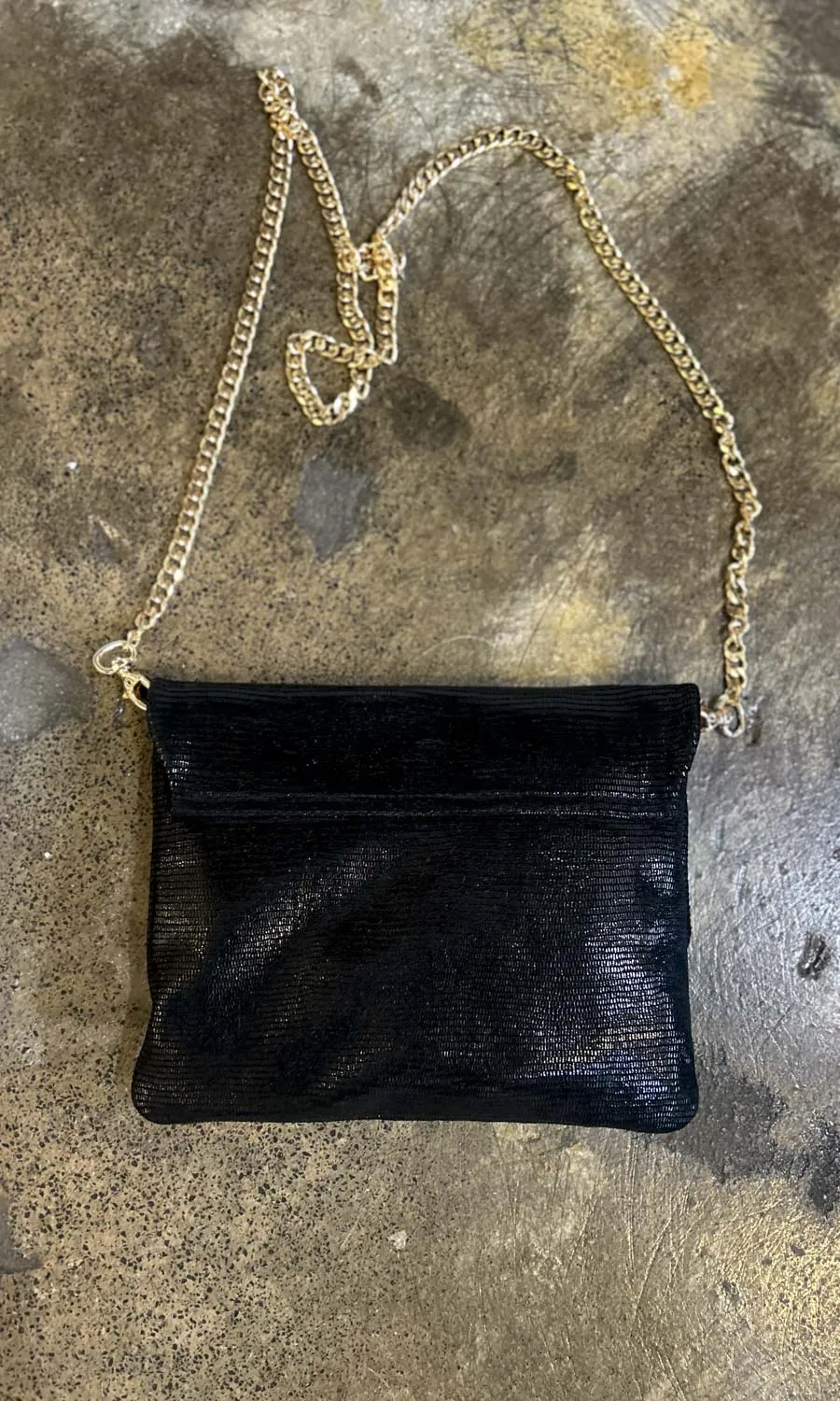 hoss Black  Glomesh Leather Emily Bag