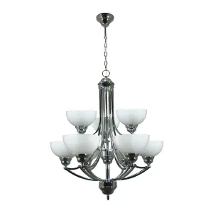 Houston 9 Light Pendant Chrome