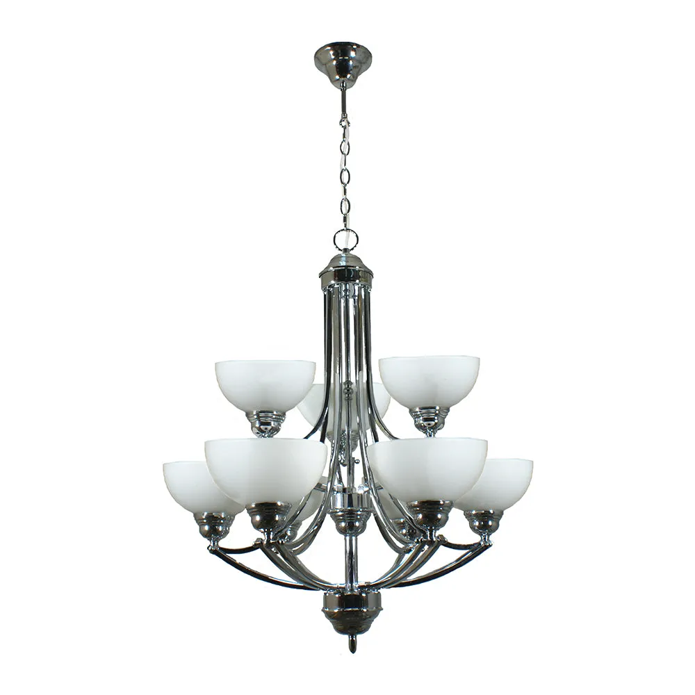 Houston 9 Light Pendant Chrome