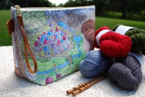 Illustrated Project Bag for Knitting, Crafts: "The Hidden Valley" from Story Maker