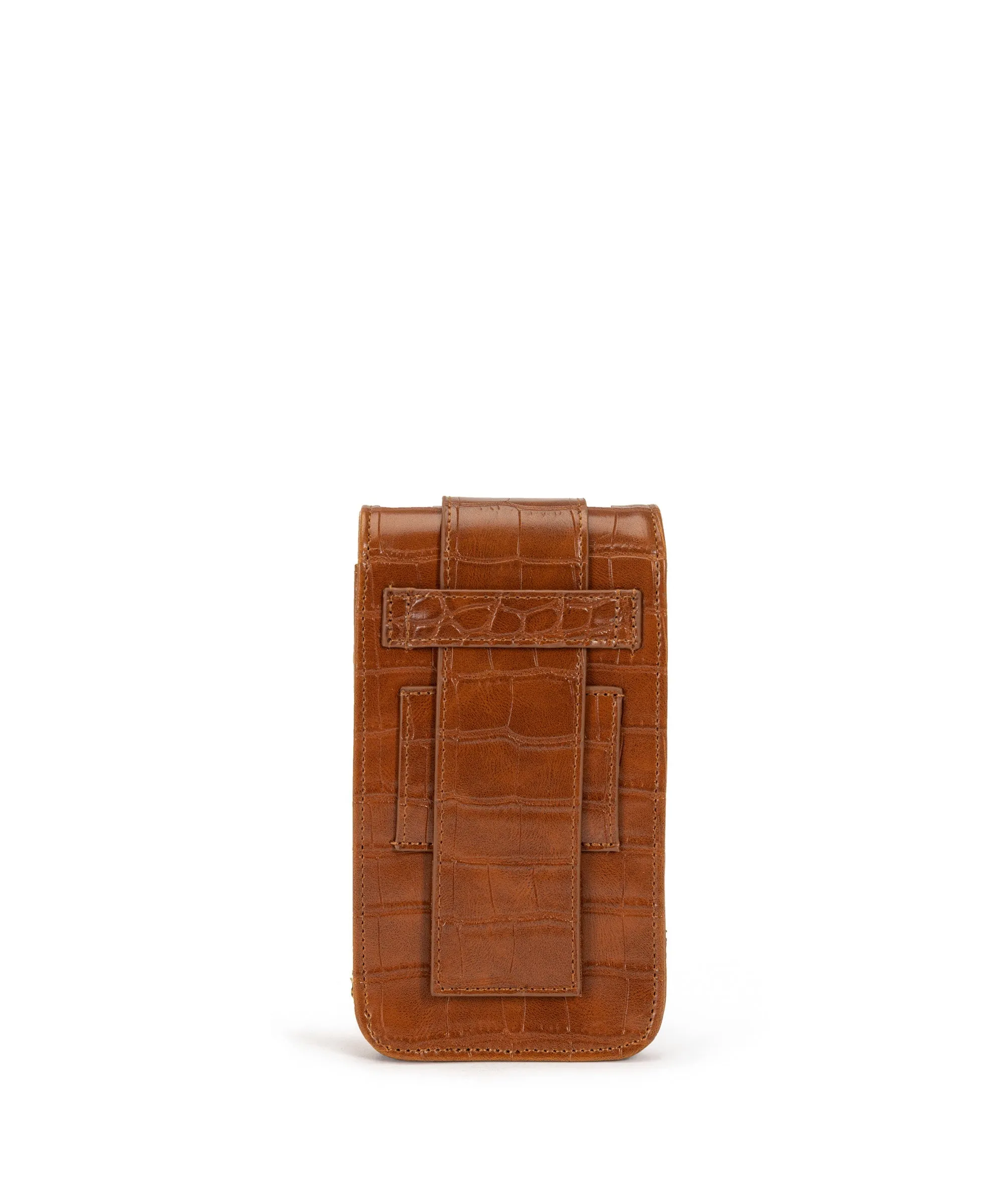 Ipekyol Crocodile Pattern Phone Bag Camel