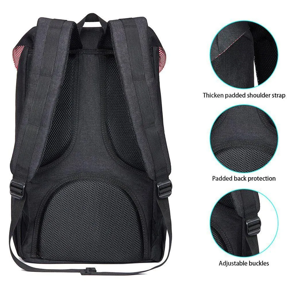 KAUKKO Backpack for city trips, EP5-2 ( Black / 19L )