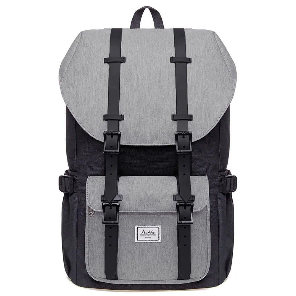 KAUKKO Backpack for city trips, EP5-4 ( Black Grey / 20.3L)