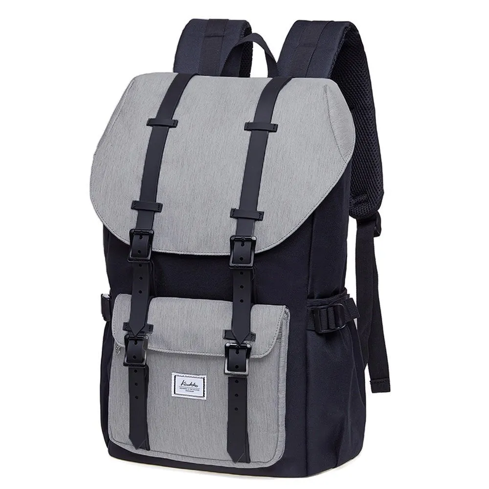 KAUKKO Backpack for city trips, EP5-4 ( Black Grey / 20.3L)