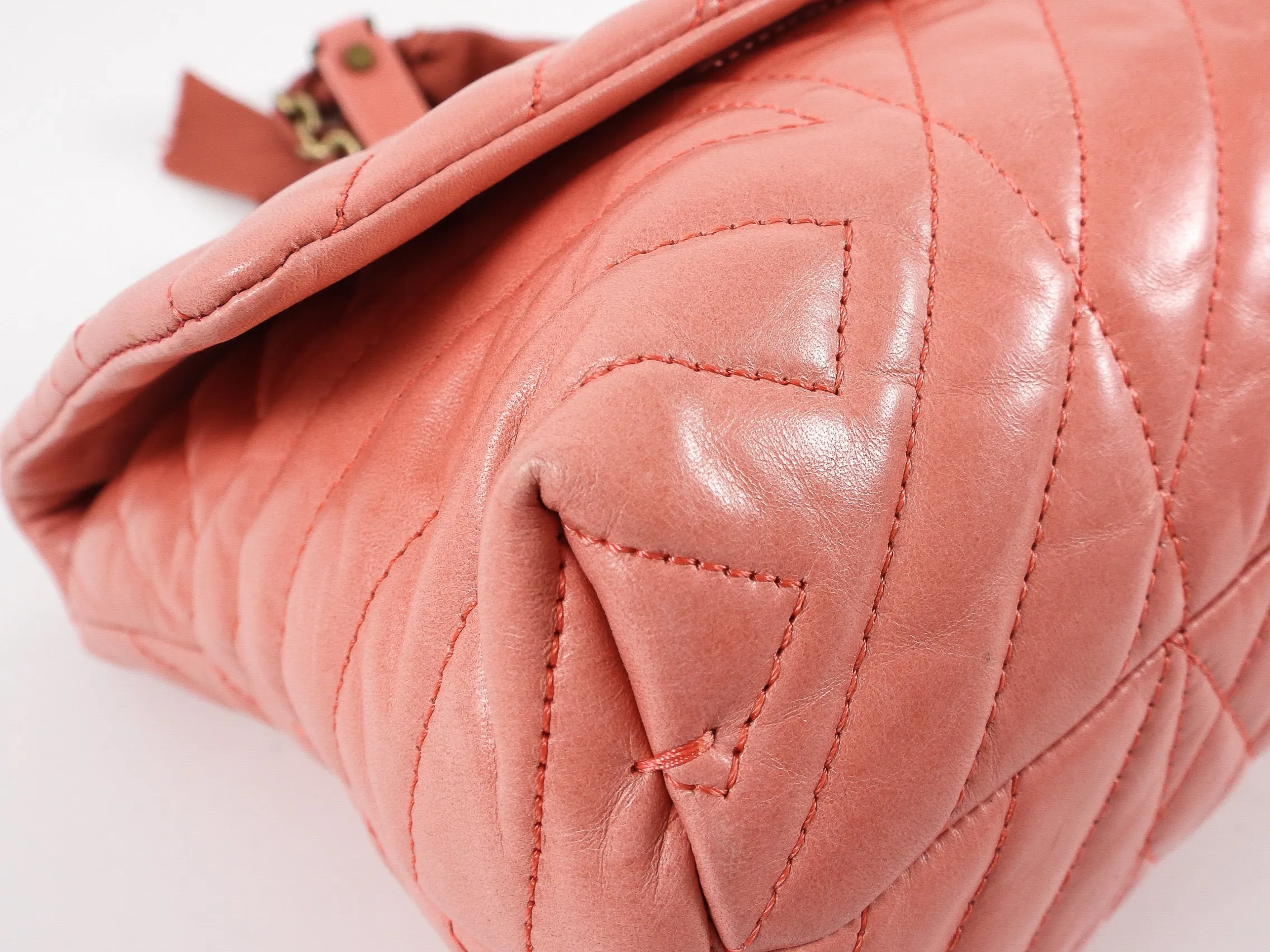 Lanvin Pink Quilted Leather Happy Bag