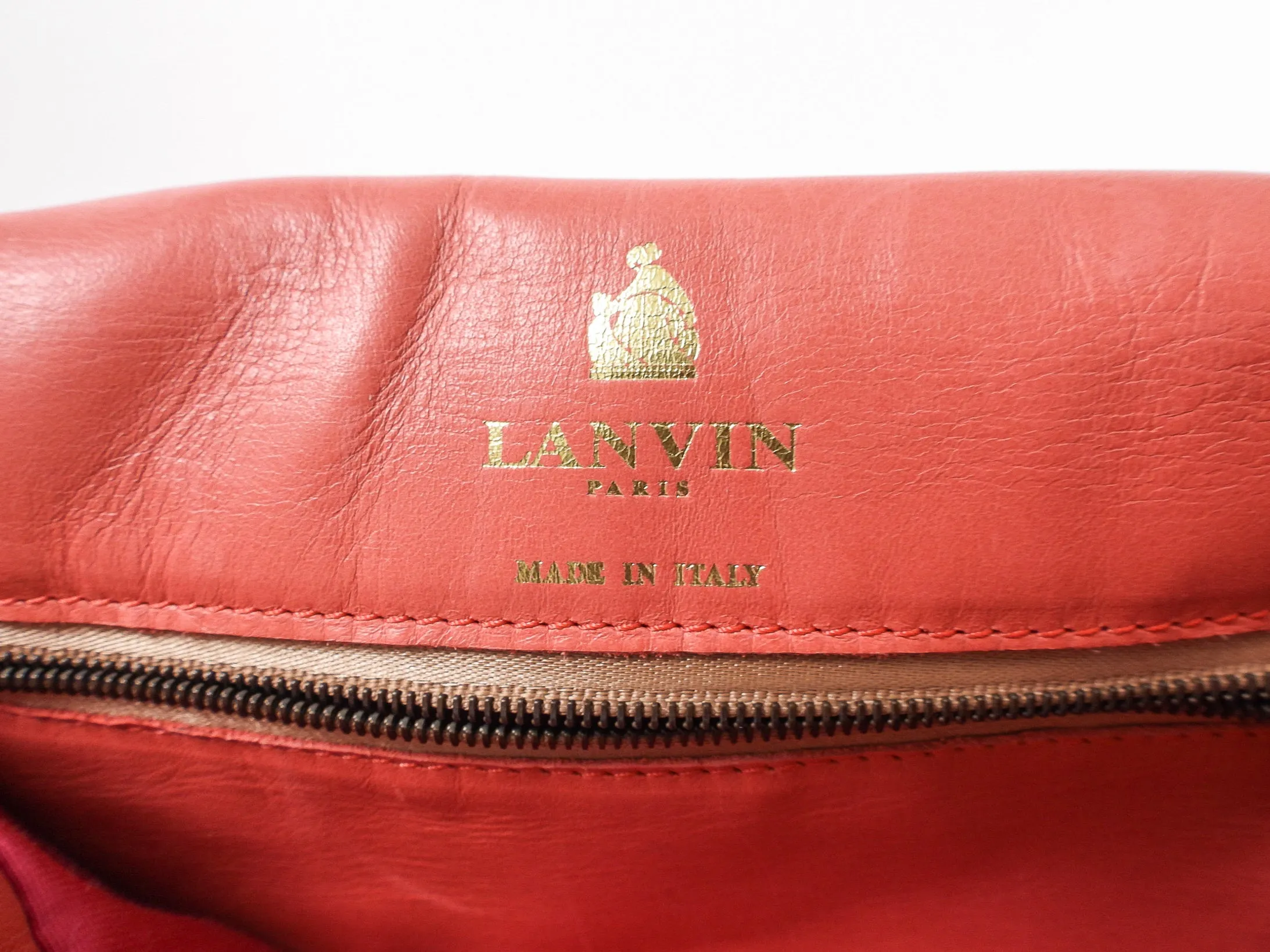 Lanvin Pink Quilted Leather Happy Bag