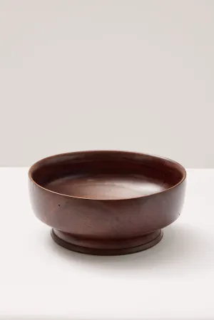 Large Red Wood Bowl