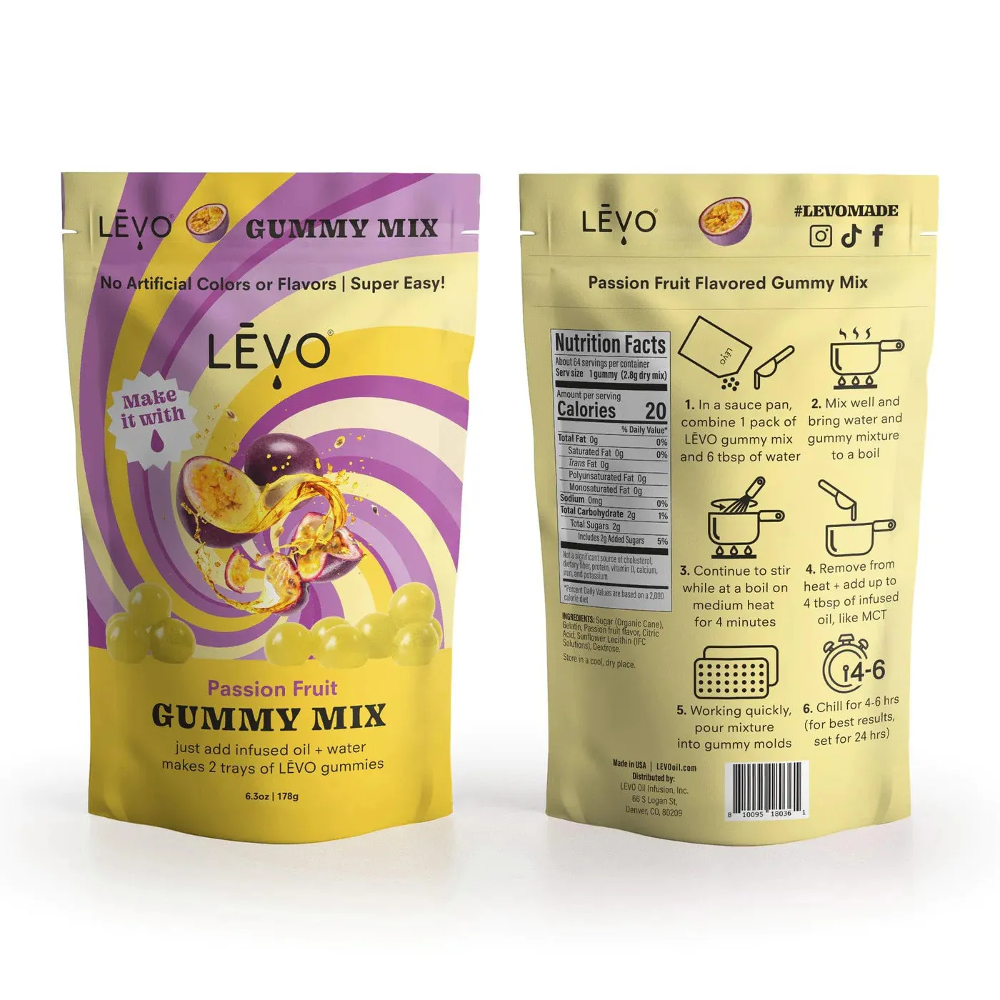 LEVO Gummy Mix - Limited Edition Passion Fruit