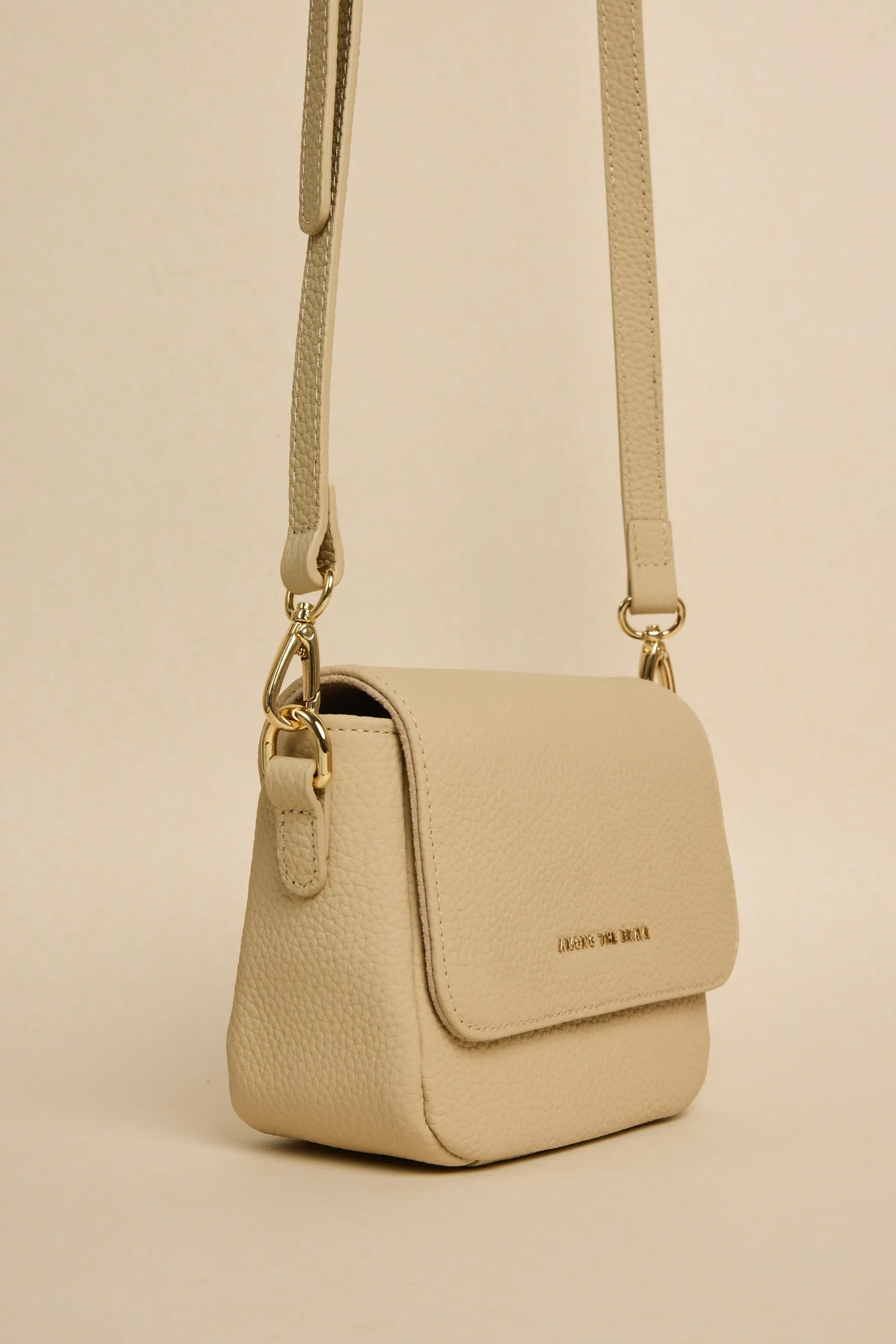 London Shell Leather Small Crossbody Bag