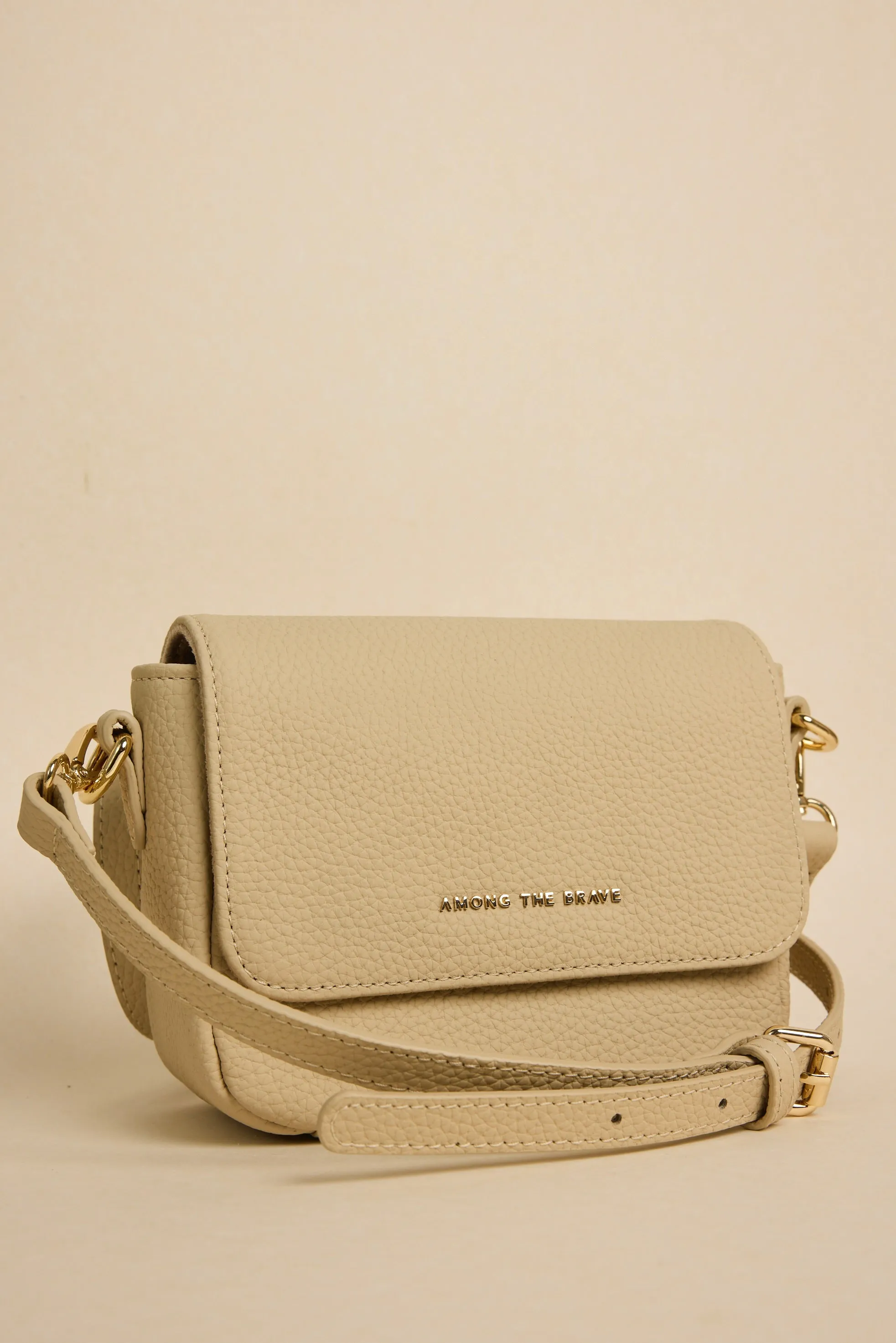 London Shell Leather Small Crossbody Bag