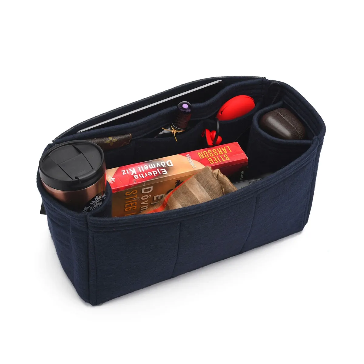 Louis Vuitton Hampstead GM Purse Organizer Insert, Bag Organizer with Double Bottle Holders