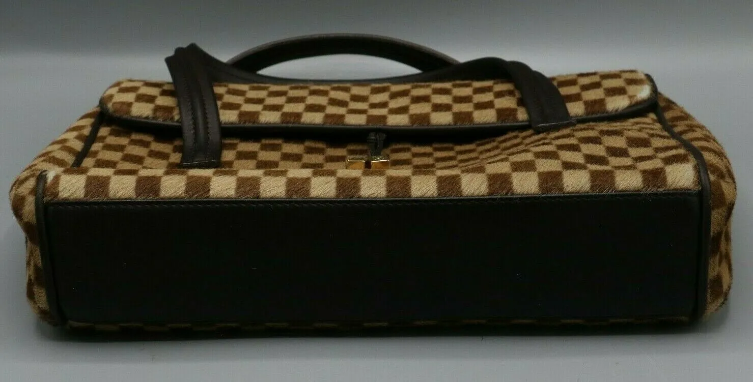 Louis Vuitton Limited Edition Lionne Damier Sauvage Calf-hair Handbag