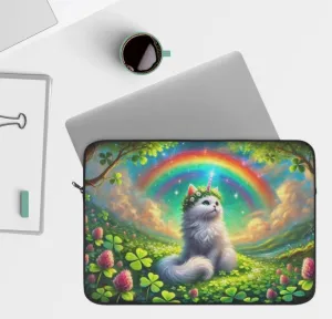 Lucky Caticorn - Cat Unicorn- Cat Lover - Laptop Sleeve