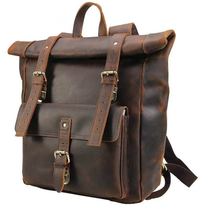 Man Backpack Handmade Leather Backpack Travel Backpack Vintage Backpack Laptop Backpack