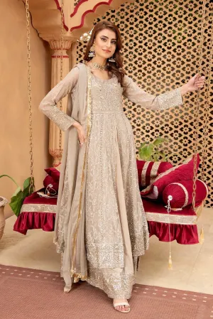 Manahils - Jal Pari RTW Collection - Kurti-B-007-Sand