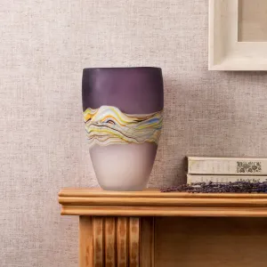 Marcellus Frosted Vase Amethyst