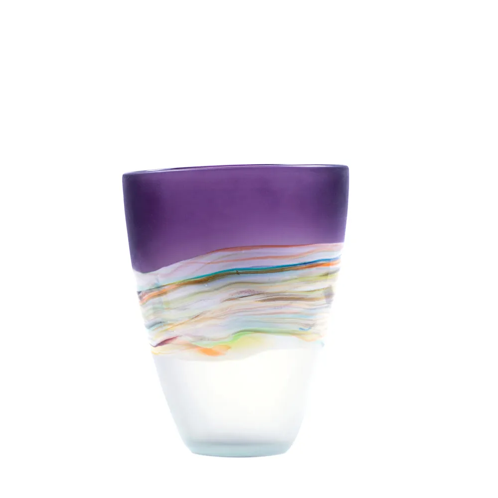 Marcellus Frosted Vase Amethyst