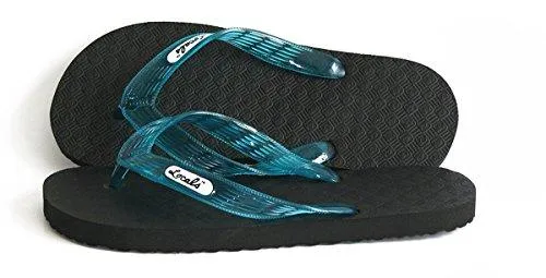 Men's Locals Black Rubber Slippers | All Colors Strap