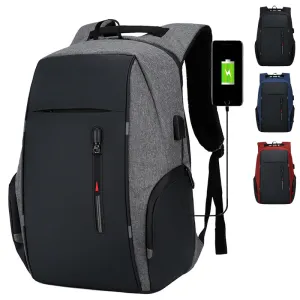 Mens USB Charge Waterproof Laptop Backpacks Large Capacity Male Leisure Travel Bags Student School Bookbag Computer New 2021 Bag