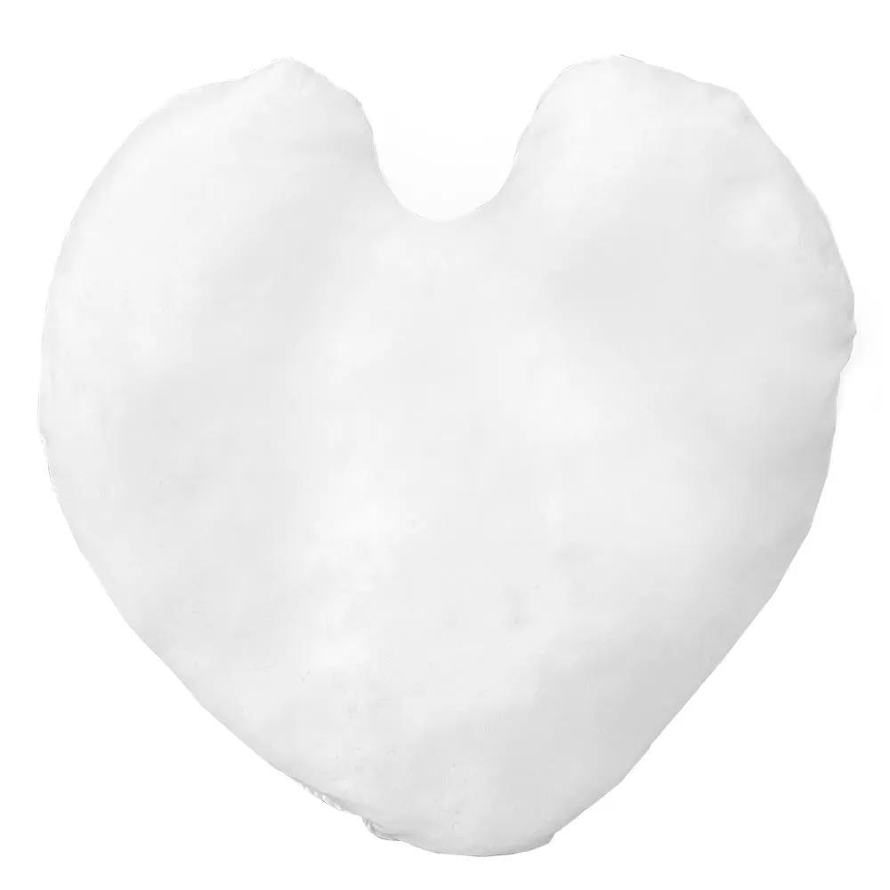 Microfiber Pillow Shell / Cover - 14" Heart Shaped for printing and sublimation   1 LB Stuffing