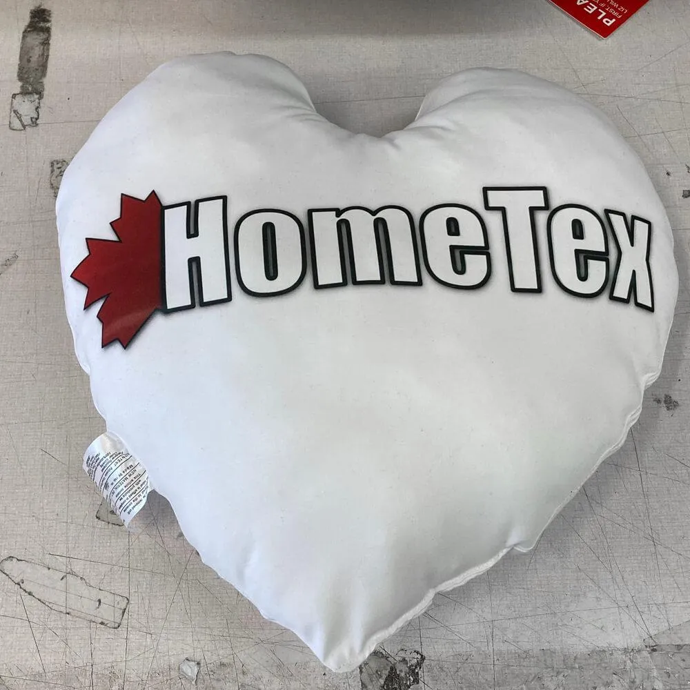 Microfiber Pillow Shell / Cover - 14" Heart Shaped for printing and sublimation   1 LB Stuffing