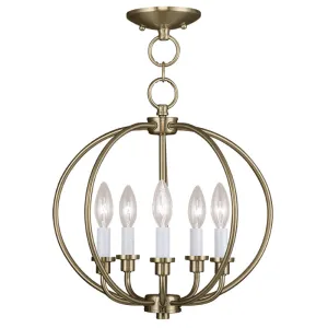 Milania 5-Light Convertible Mini Chandelier/Ceiling Mount