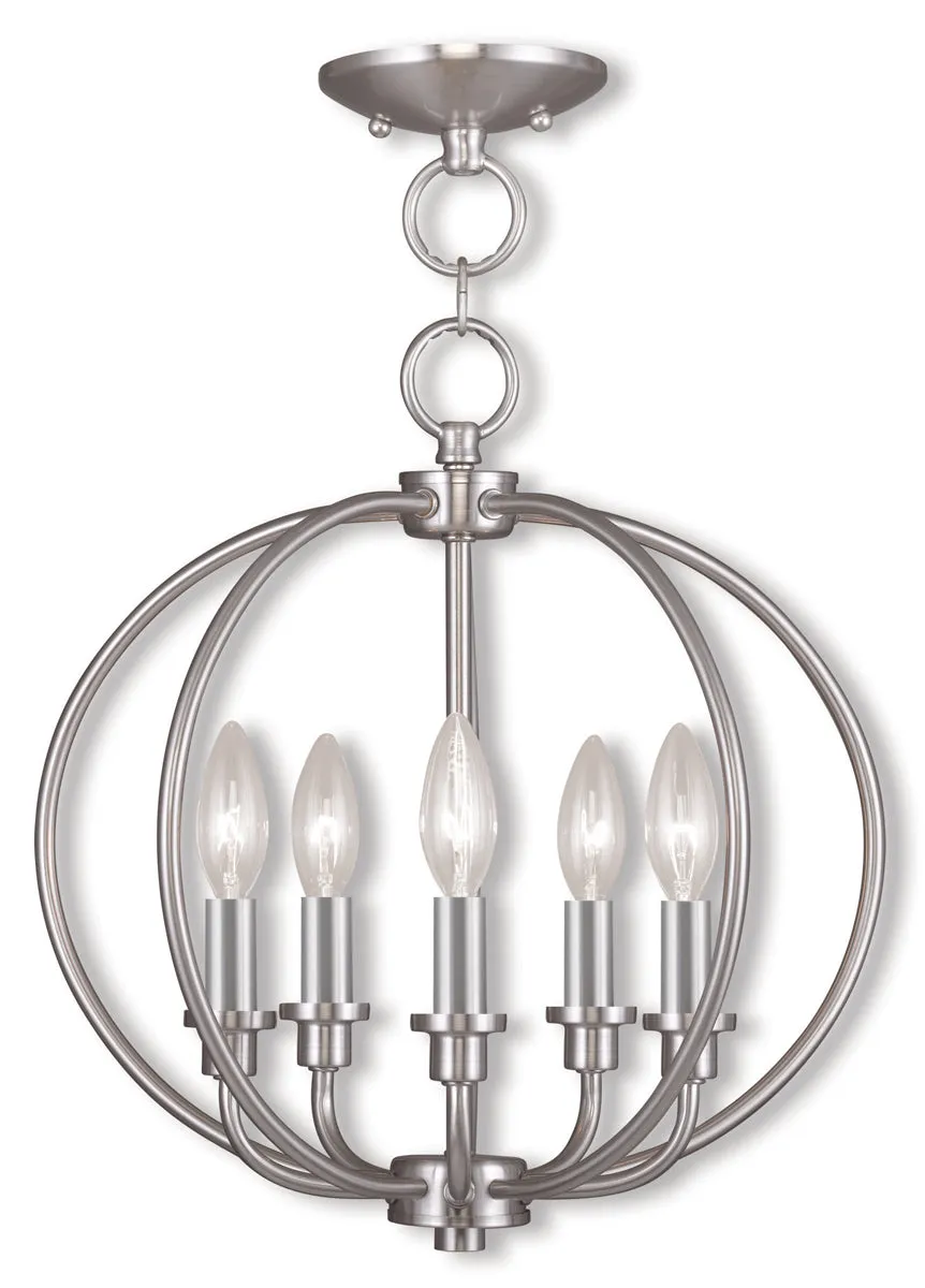 Milania 5-Light Convertible Mini Chandelier/Ceiling Mount