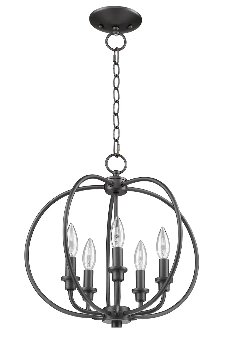 Milania 5-Light Convertible Mini Chandelier/Ceiling Mount