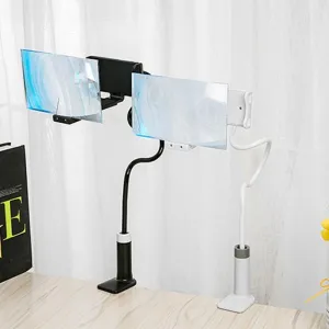 Mobile Phone High Definition Projection Bracket Adjustable Flexible All Angles Phone Tablet Holder 3D HD Screen Magnifier