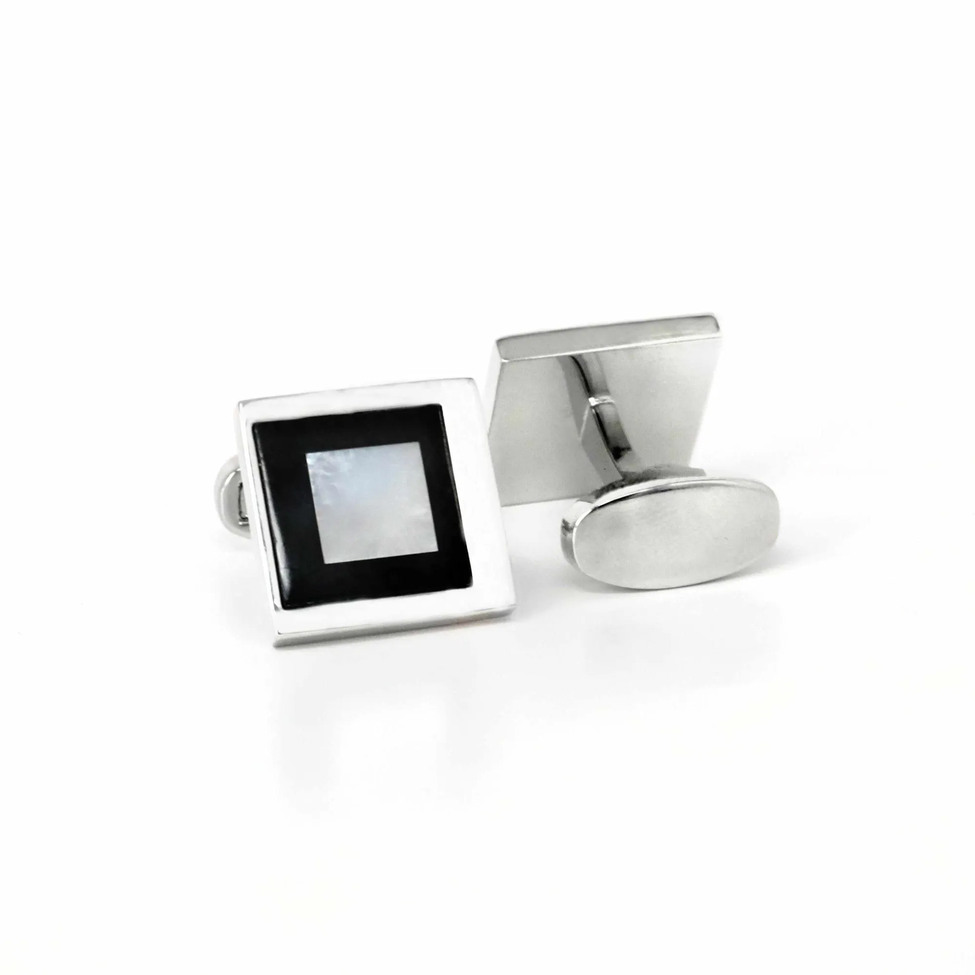 MOP Cufflinks Black and White square (Online Exclusive)