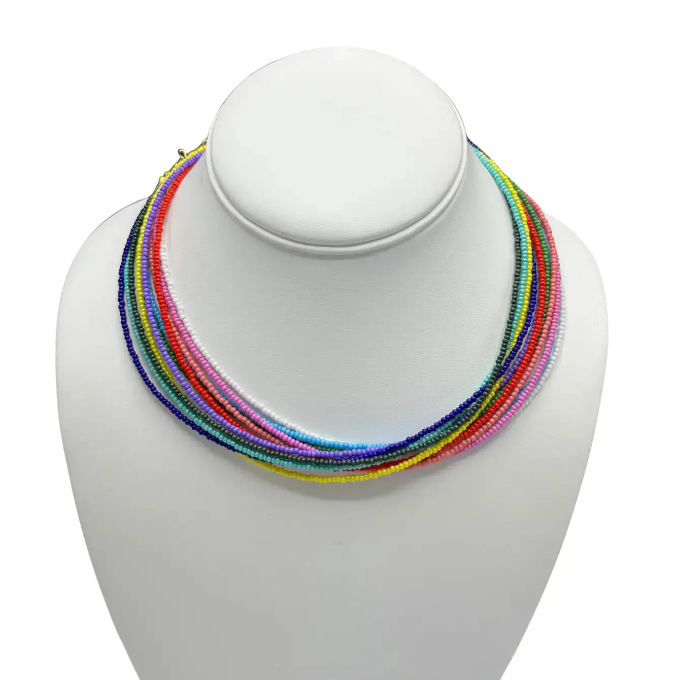 Multicolor Beaded Necklace: Artisan Craftsmanship, Vibrant