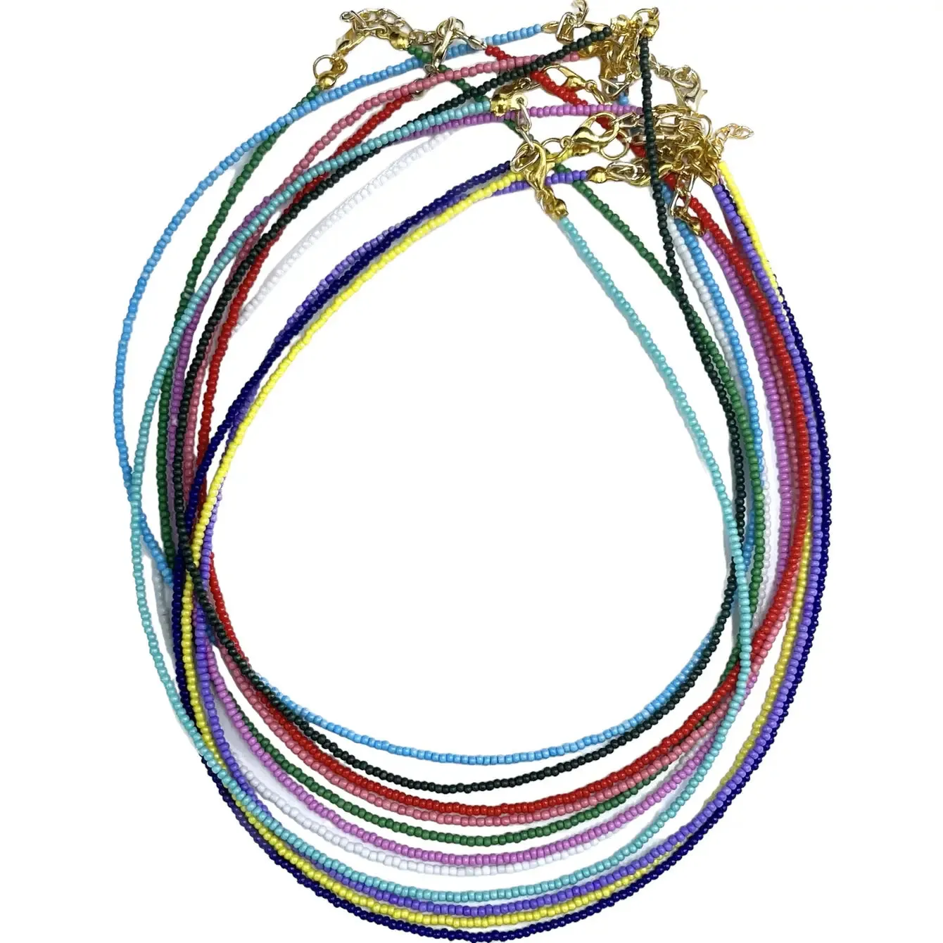 Multicolor Beaded Necklace: Artisan Craftsmanship, Vibrant