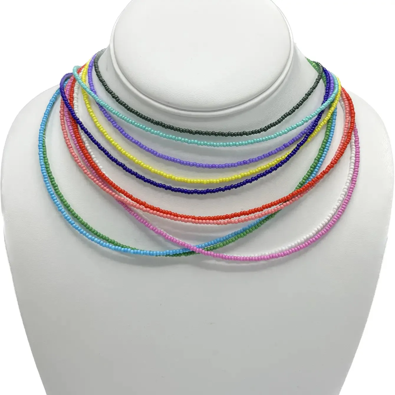 Multicolor Beaded Necklace: Artisan Craftsmanship, Vibrant