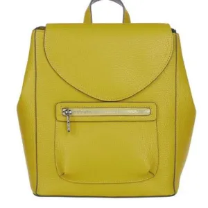 Mustard Yellow Front Pocket Backpack