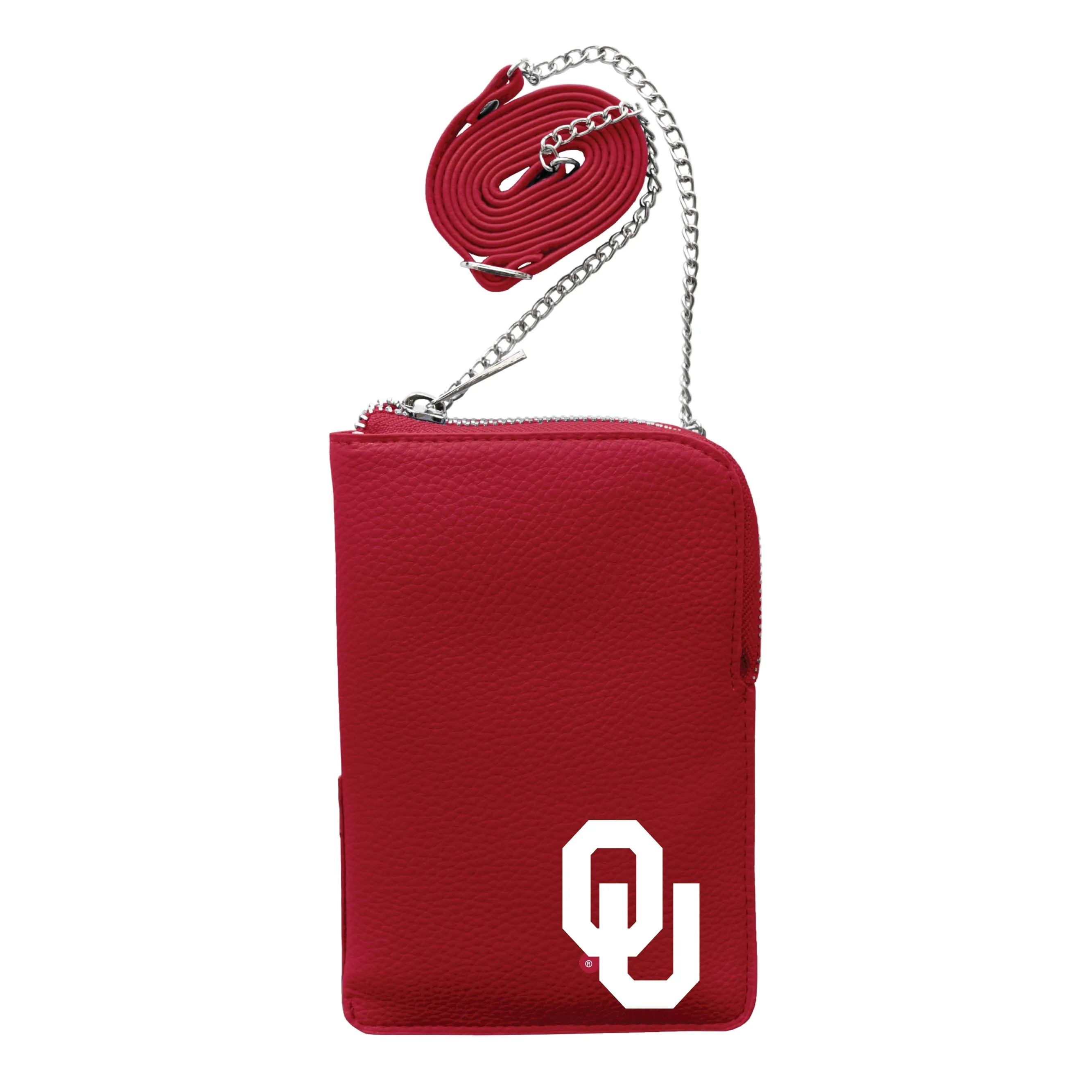 NCAA Oklahoma Sooners Pebble Smart Purse  Dark Red