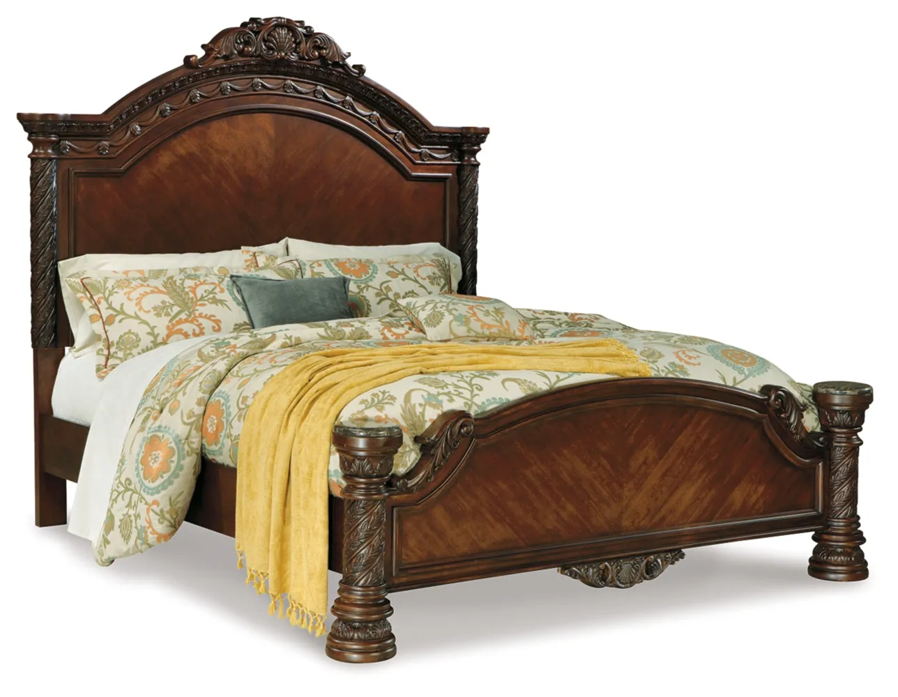 North Shore Queen Panel Bed with Dresser