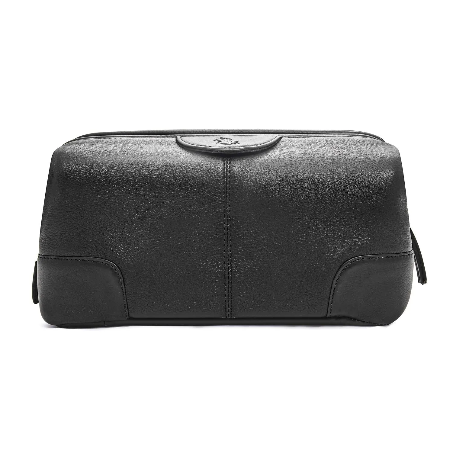 Obama Portable Toiletry Kit Genuine Leather Unisex Pouch for Travelling Shaving Kit or Makeup Cosmetic Kit Organizer