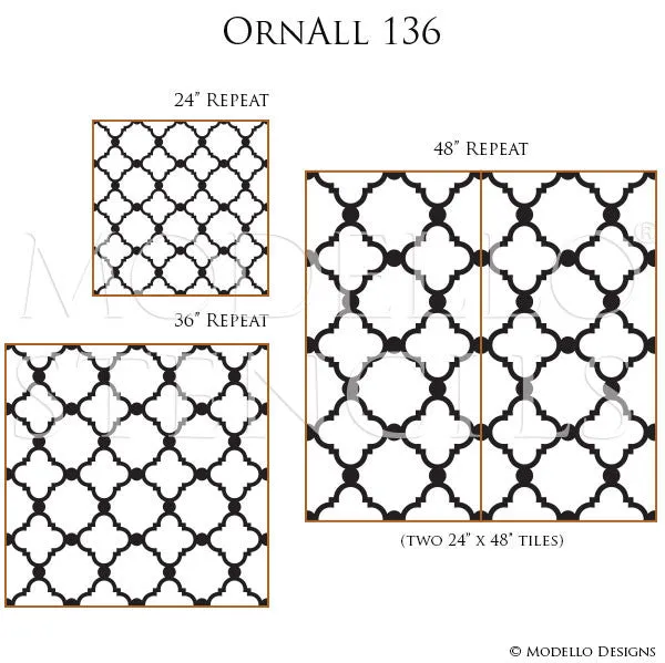 OrnAll136 Custom Vinyl Stencil