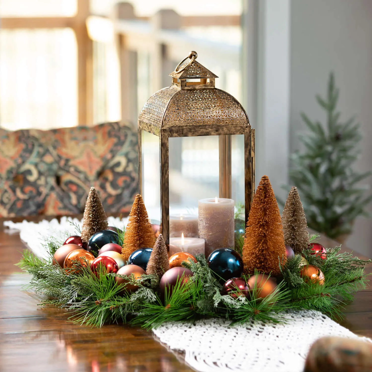 Ornamental Festive Pine Wreath