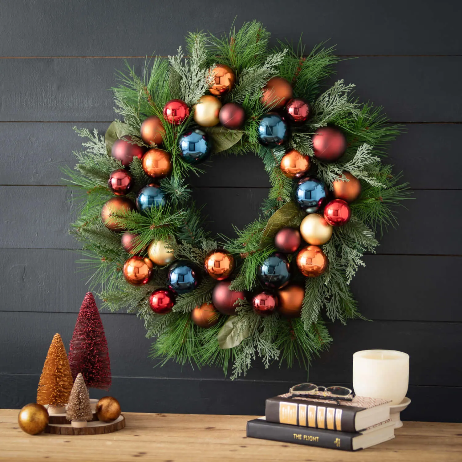 Ornamental Festive Pine Wreath