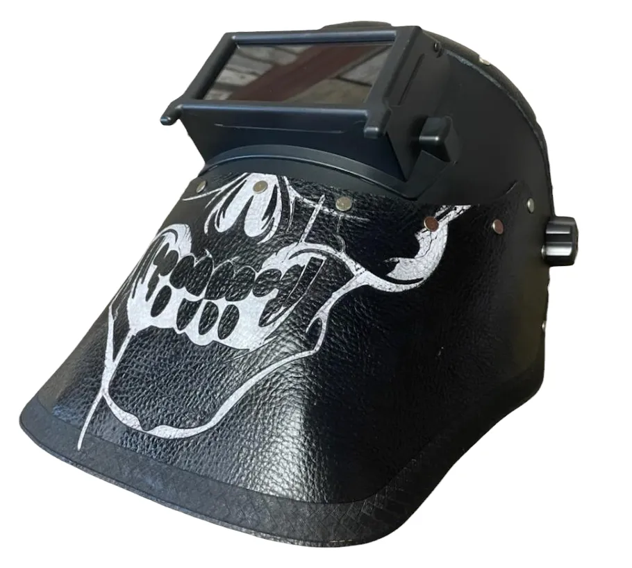 Outlaw Leather - Welding Hood - Paisley b/w