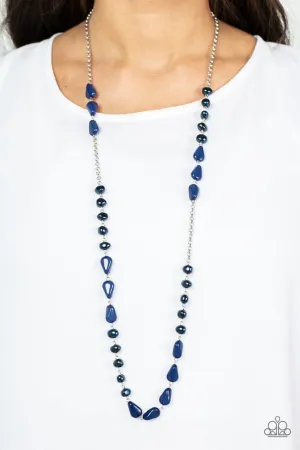 Paparazzi Necklace ~ Shoreline Shimmer - Blue