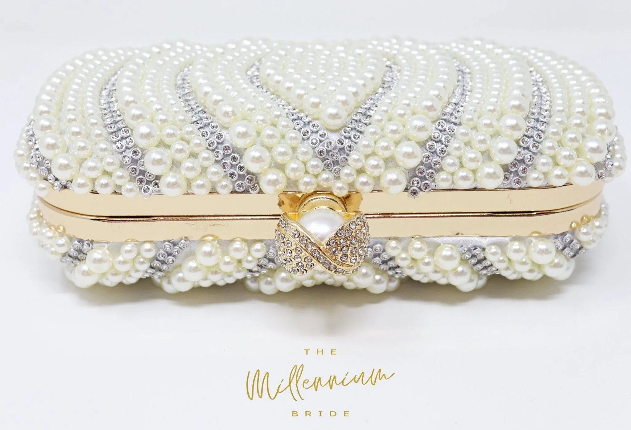 Pearl Crystal Wedding Bag, Statement Bag, Evening Clutch, Bridal Clutch, Bridal Bag, Cross Body Bag