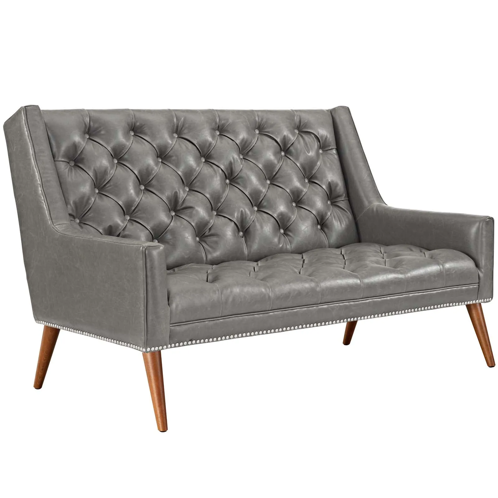 Peruse Upholstered Vinyl Loveseat